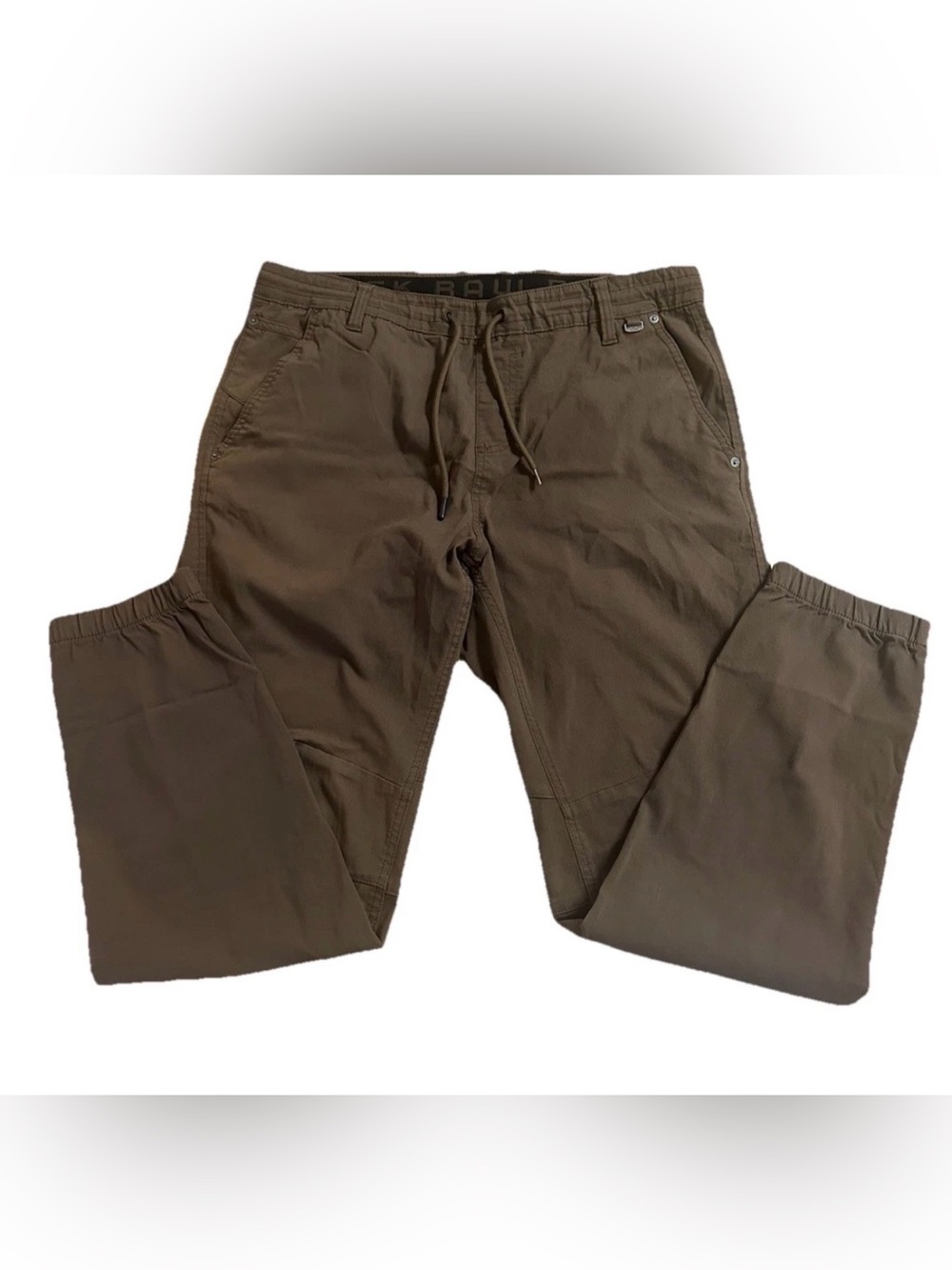 Projek Raw Performance Cargo Joggers Men's L Tapered Leg Stretch Comfort Brown